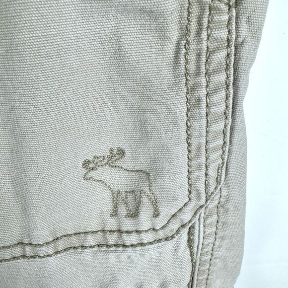 Y2K Abercrombie & Fitch  Khaki Ultra Low Rise  Prep Preppy Cargo Pants, Sz. 2 - Picture 5 of 16